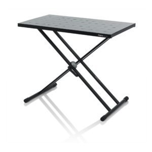 Gator GFW-UTL-XSTDTBLTOPSET Mesa DJ y Soporte de Teclado Estilo X
