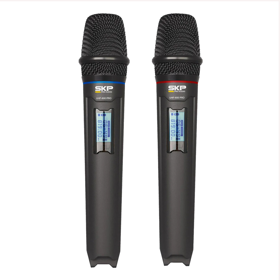 Skp UHF-600PRO Micrófono Inalámbrico de Mano (Dual) - Imagen 3