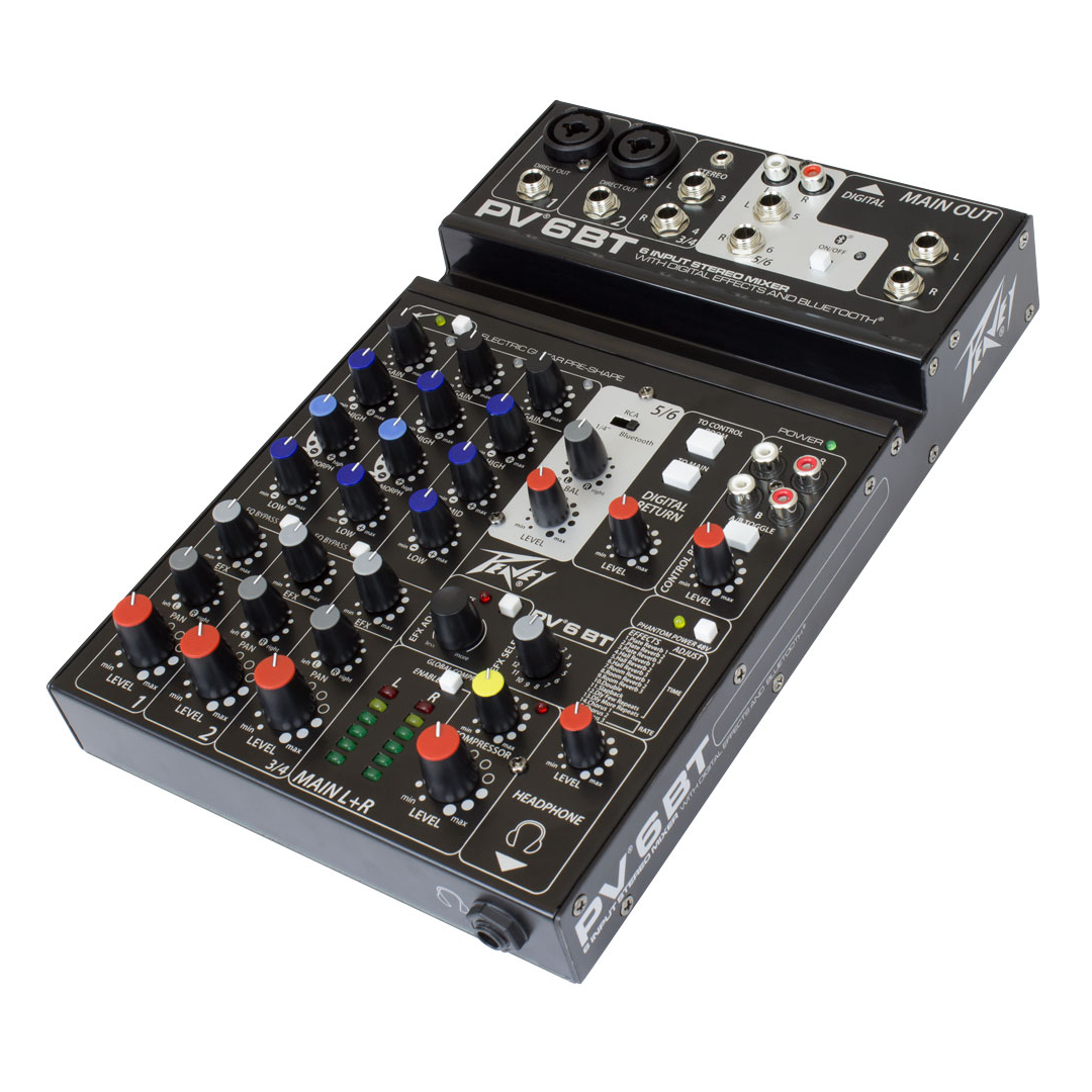 Peavey PV-6BT Consola Profesional de 6 Canales con Bluetooth - Imagen 3