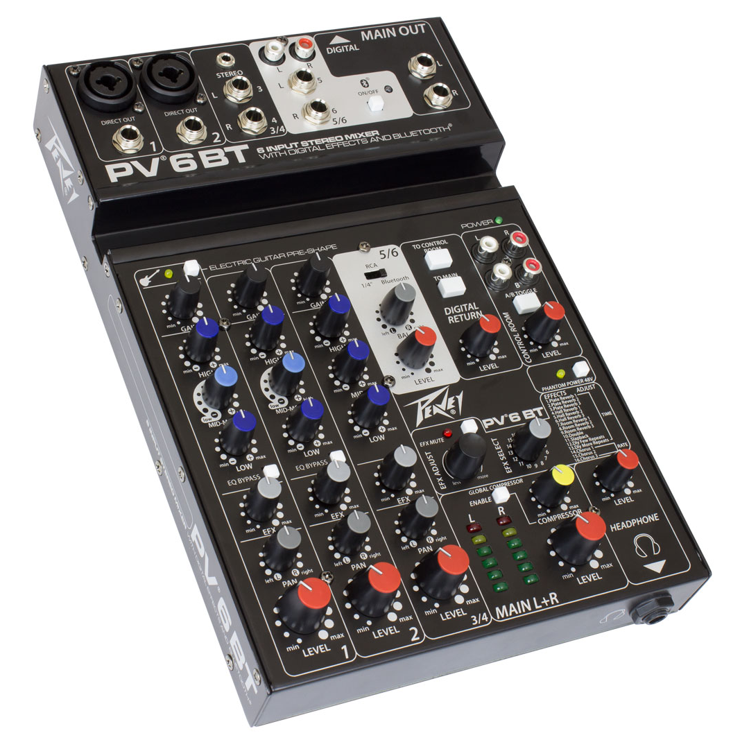 Peavey PV-6BT Consola Profesional de 6 Canales con Bluetooth - Imagen 4