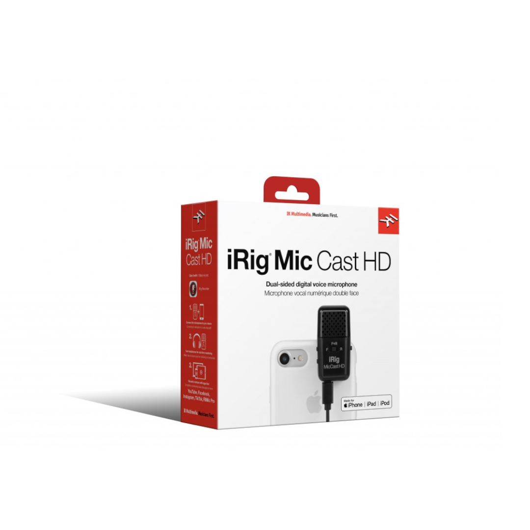 IK Multimedia IRIG-MICCASTHD Micrófono Digital (Doble Cápsula) - Imagen 2