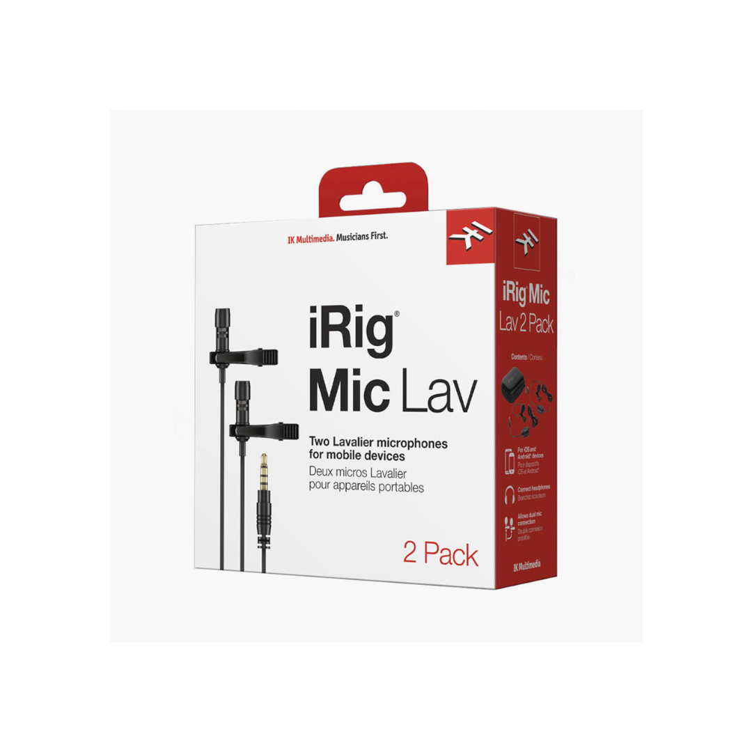 IK Multimedia IRIG-MICLAV2 Micrófono Lavalier para Dispositivos Moviles (Dual) - Imagen 6