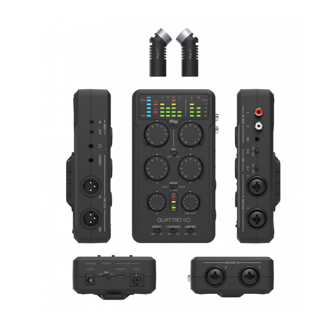 IK Multimedia IRIG-PRO QUATTRO I/O Interfaz de Audio y Midi Portatil - Imagen 2