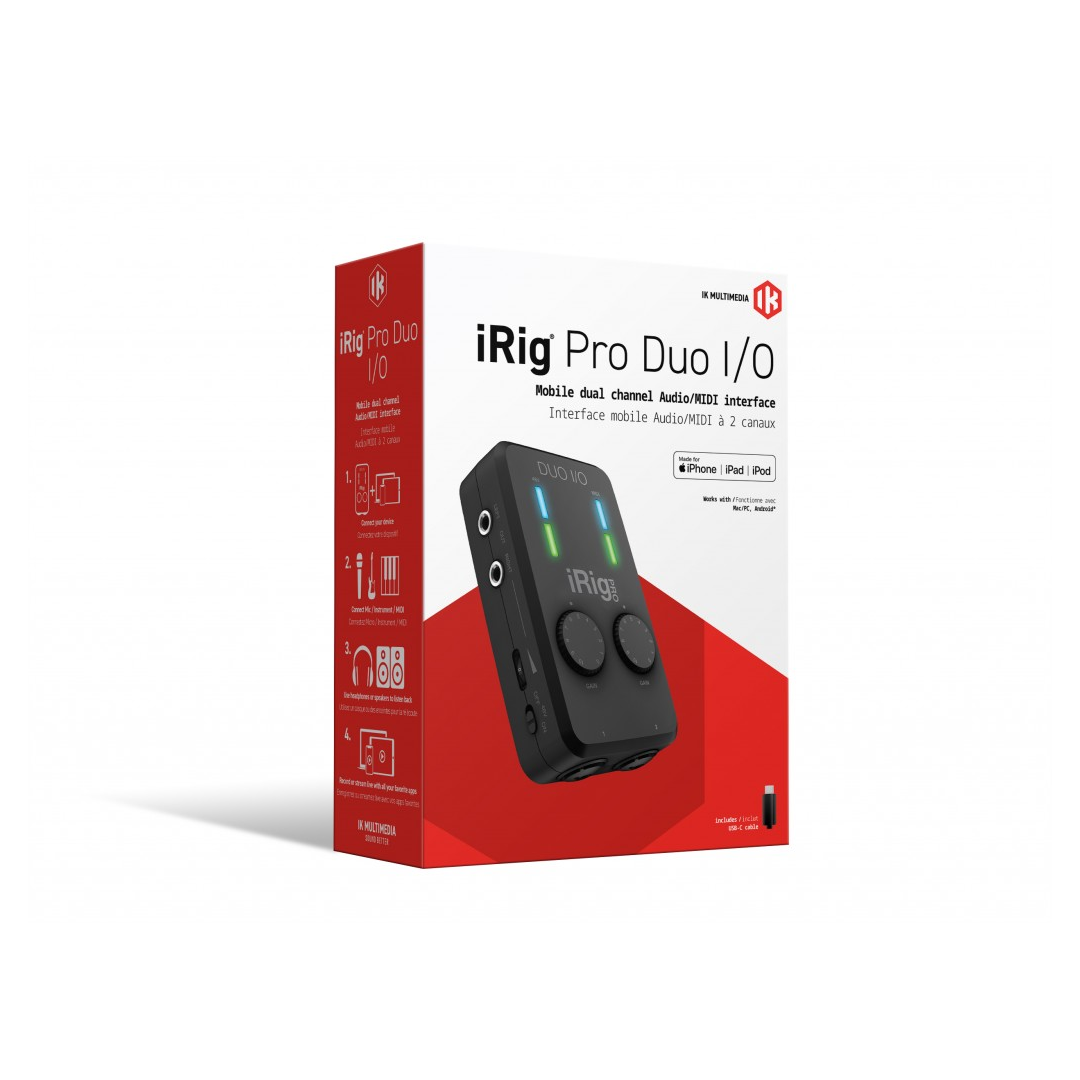 IK Multimedia IRIG-PRO DUO I/O Interfaz de Audio y Midi Portatil - Imagen 8