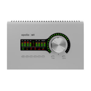 nterfaz de audio thunderbolt Universal Audio Apollo x4 vista frontal