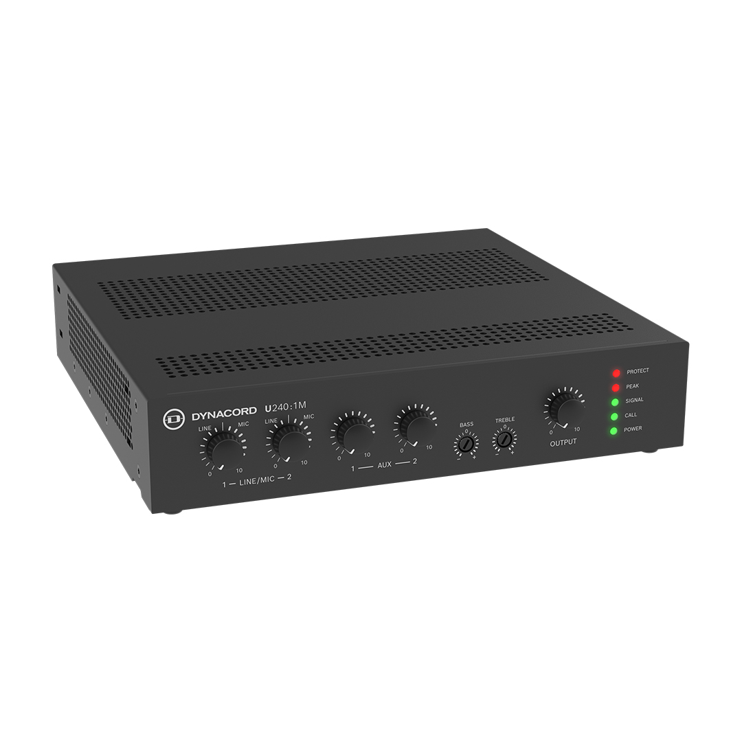 Dynacord U240-1M Amplificador Mezclador de Línea de 240W para Instalaciones de Audio Comercial - Imagen 3